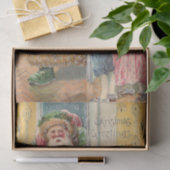 Jolly Victoriaans Vader Kerstmis met Kinderen Tissuepapier (Geschenk)