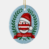 Jolly Washington DC Vlag kerst Keramisch Ornament (Rechts)