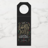 Jolly Wishes Christmas Flessenhanger (Voorkant)