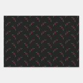 Jolly Wishes Kerstcadeau Inpakpapier Bladen (Voorkant 2)