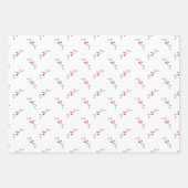 Jolly Wishes Kerstcadeau Inpakpapier Bladen (Voorkant)