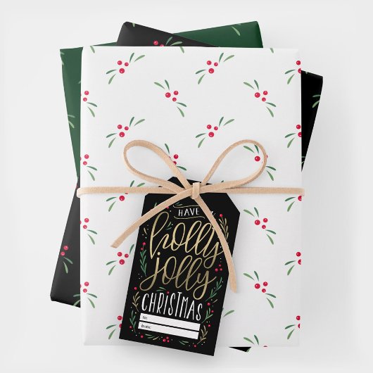 Jolly Wishes Kerstcadeau Inpakpapier Bladen