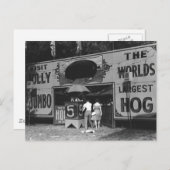 Jolly World's Grootste Hog  Carnaval Foto Feestdagenkaart (Voorkant / Achterkant)