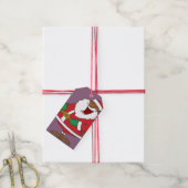 Jolly Zwart Sint Nicolaas Papier Gift Label Cadeaulabel (Met Touw)