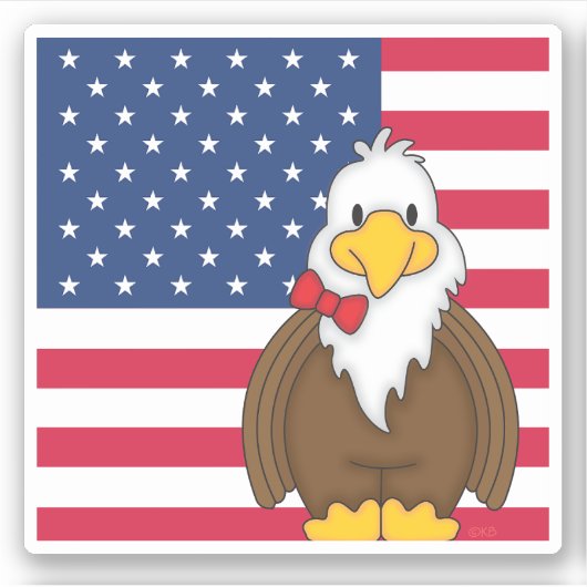 JollyKins American Eagle Sticker (Voorkant)