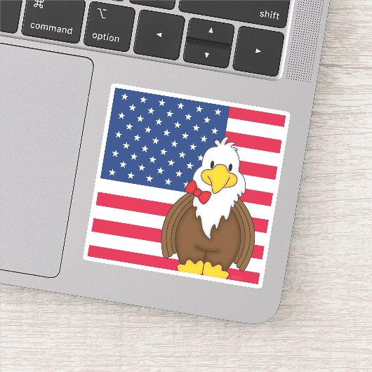 JollyKins American Eagle Sticker (Detail)