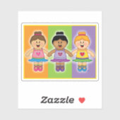 JollyKins Ballerina Trio Sticker (Vel)