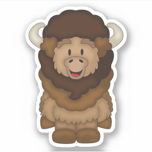 JollyKins Bison Sticker (Voorkant)