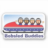 JollyKins Bobsled Buddies Sticker (Voorkant)