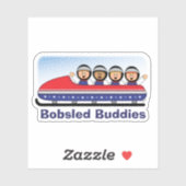 JollyKins Bobslee Vrienden Sticker (Vel)