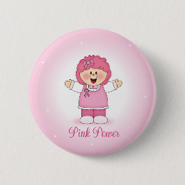JollyKins Borstkankerbewustzijn Ronde Button 5,7 Cm