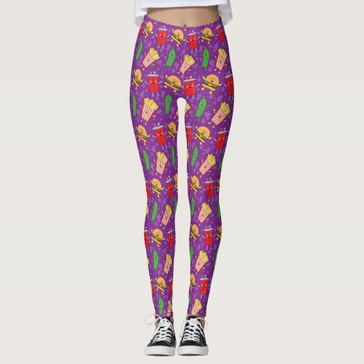 JollyKins Cheeseburger Meal Leggings (Voorkant)