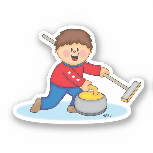 JollyKins Curling  Sticker (Voorkant)