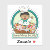 JollyKins Donut Groen Sticker (Vel)