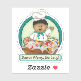 JollyKins Donut Groen Sticker