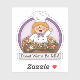 JollyKins Donut Paars Sticker
