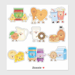 JollyKins Foodie Friends (set van 9) Sticker