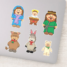 JollyKins Geboorte (Set van 6) Sticker