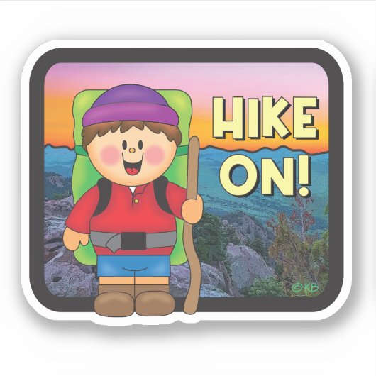 JollyKins Hike On Sticker (Voorkant)