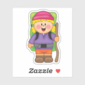 JollyKins Hiking Girl Sticker (Vel)