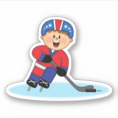 JollyKins Hockey Boy Sticker (Voorkant)