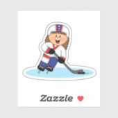 JollyKins Hockeymeisje Sticker (Vel)