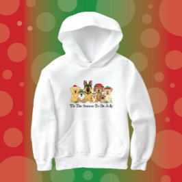 JollyKins Holiday Dogs Hoodie