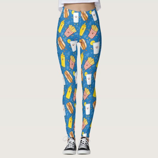 JollyKins Hot Dog Combo Meal Leggings (Voorkant)
