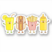 JollyKins Hot Dog Friends Sticker (Voorkant)