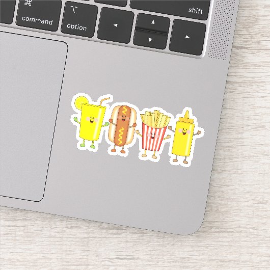 JollyKins Hot Dog Friends Sticker (Detail)