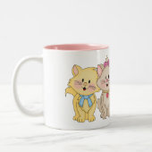 JollyKins Katten Tweekleurige Koffiemok (Links)