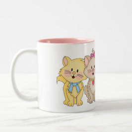 JollyKins Katten Tweekleurige Koffiemok