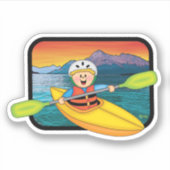 JollyKins Kayaker Sticker (Voorkant)