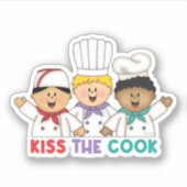 JollyKins Kiss the Cook Sticker (Voorkant)