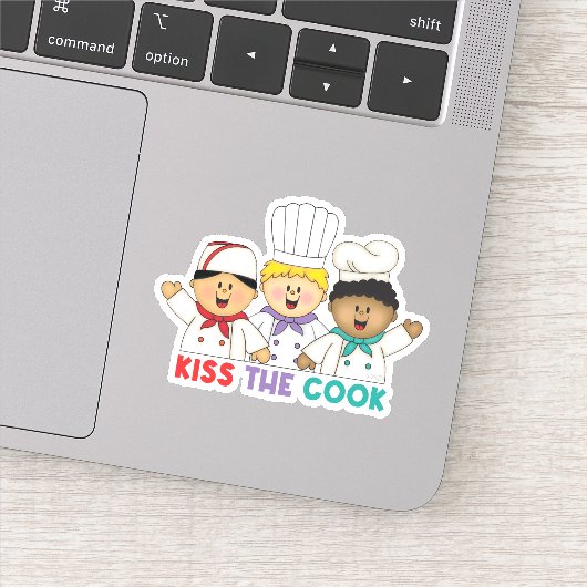 JollyKins Kiss the Cook Sticker (Detail)