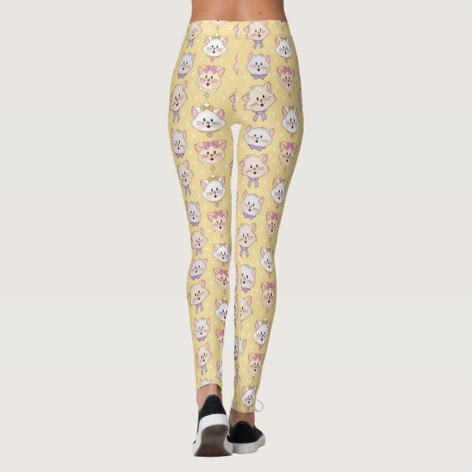JollyKins Kittens geel Leggings (Achterkant)