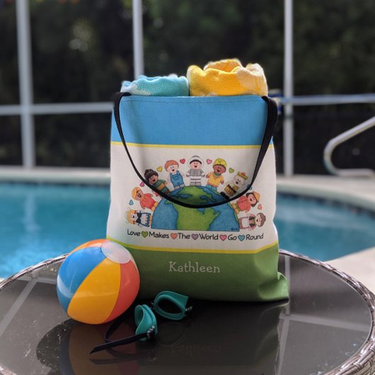 JollyKins Love maakt de wereld draaiend Tote Bag