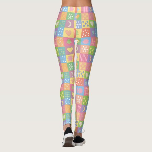 JollyKins Pastel Patchwork Leggings (Achterkant)