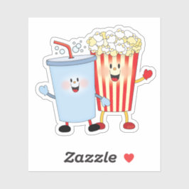 JollyKins Popcorn en Soda Pop Sticker