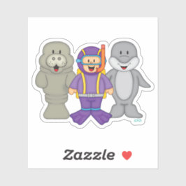 JollyKins Scuba Vrienden Sticker