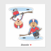 JollyKins Sled Hockey Players Sticker (Vel)