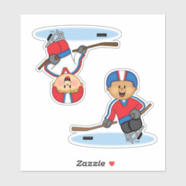 JollyKins Sled Hockey Players Sticker