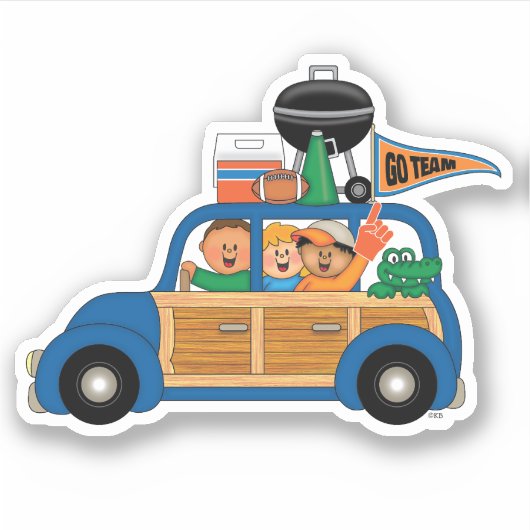 JollyKins Staartgators Sticker (Voorkant)