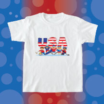 JollyKins USA Winter Sports T-Shirt