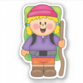 JollyKins Wandelaarster Sticker (Voorkant)