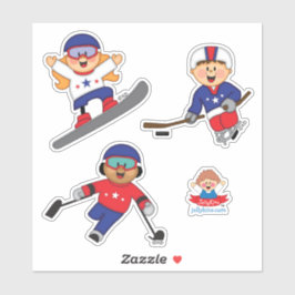 JollyKins Winter Paralympians  Sticker