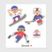 JollyKins Winter Paralympiërs Sticker (Vel)
