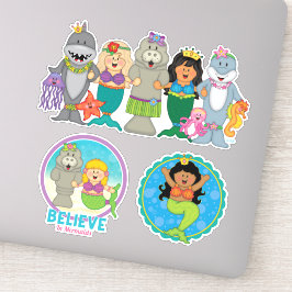 JollyKins Zeemeermin (Set van 3) Sticker