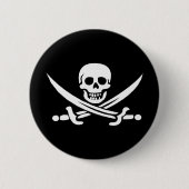 JollyRoger Ronde Button 5,7 Cm (Voorkant)