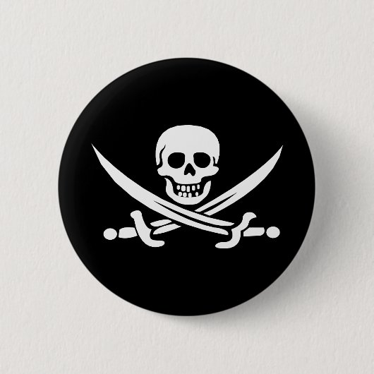 JollyRoger Ronde Button 5,7 Cm (Voorkant)